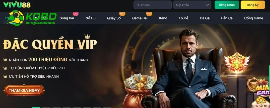 Vivu88 nhà cái cá cược thể thao hàng đầu với trải nghiệm đỉnh cao